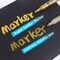 Super Golden Metallic Paint Markers, 12 Colors Sparkle Metallic Glitter Markers, Acrylic Paint Pens for Rock Painting, Glass, Wood, Fabric, Black Paper, Cards, Scrapbook, DIY Art Crafts (2-3mm)